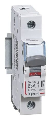 Legrand 406421 DX3 Lasttrennschalter 1-polig 63A 250VAC Kategorie AC-22A
