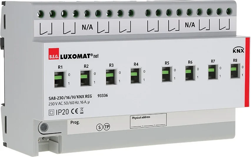 BEG Brück BEG Brück Electronic Schaltaktor SA8-230/16H/KNXREGgr