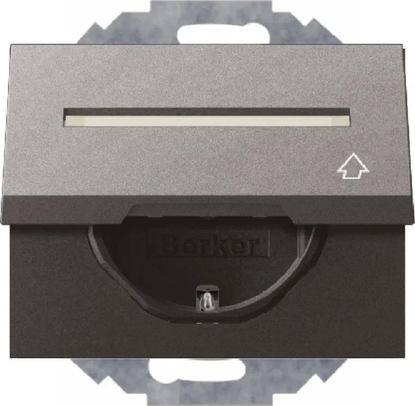 Berker Berker SCHUKO-Steckdose mit Klappdeckel 47487106