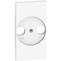 BTicino KW4212 LivingNow 2M Abdeckung TV-SAT-Dose in der Farbausführung White