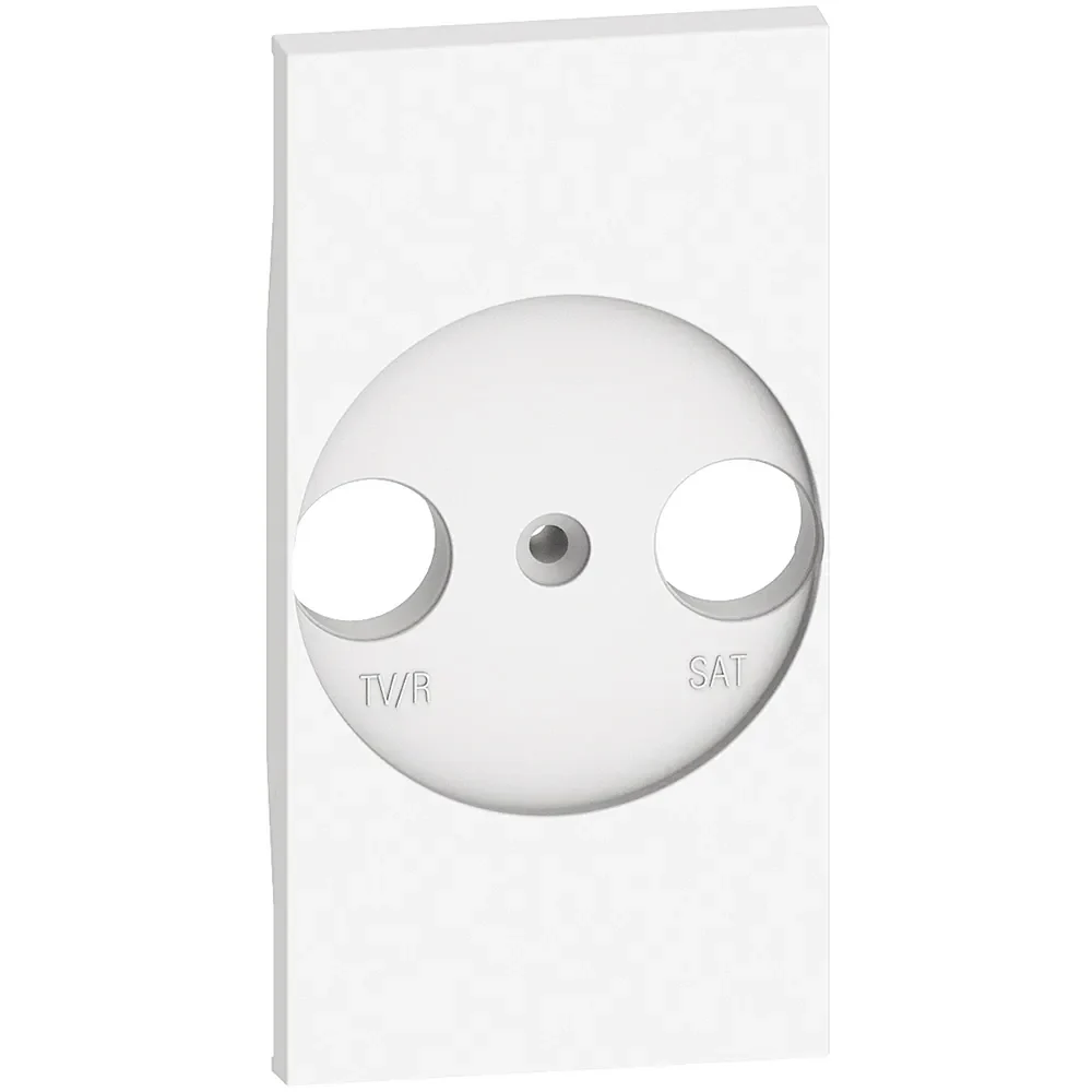 Legrand BTicino KW4212 LivingNow 2M Abdeckung TV-SAT-Dose in der Farbausführung White