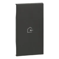 BTicino KG01MH2BACK LivingNow 2M Tasten- abd. MyHome+Symb. Nachhause kommen Black