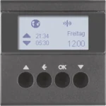 Berker KNX-Funk Jalousieschaltuhr anthrazit matt 85745185