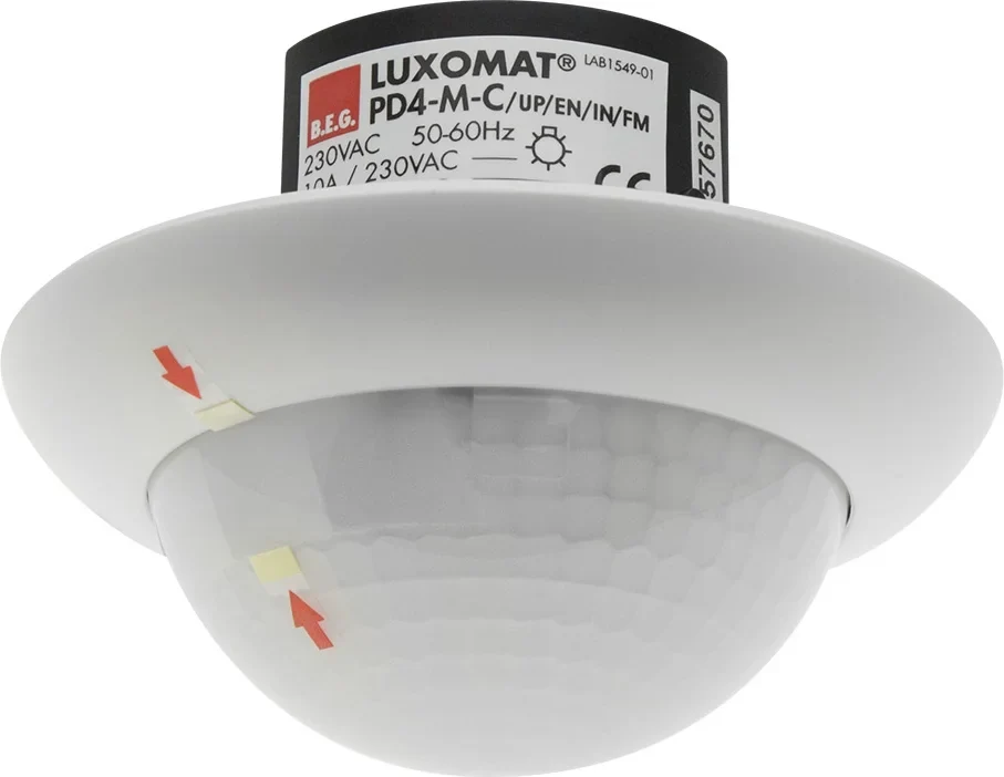 BEG Brück Electronic Präsenzmelder Korridor PD4-M-2C-K-Unterputz