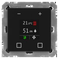 MDT KNX Raumtemperatur Smart 55 schwarz matt SCN-RTN55S06.01
