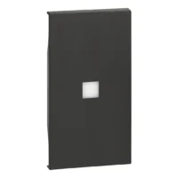 BTicino KG01M2X LivingNow 2M Tasten- abdeckung mit großem Beleuchtung fenster Black