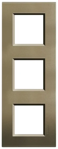 BTicino LNA4802M3SQ LivingLight Abdeckrahmen 3-fach 2+2+2M Square