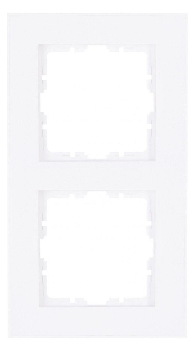 Kopp Kopp 406913005 HK07 PURE-Abdeckrahmen 2-fach Farbe:arktisweiß