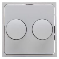 Kopp 492834185 ATHENIS-Abdeckung für Doppeldimmer Farbe:grau matt