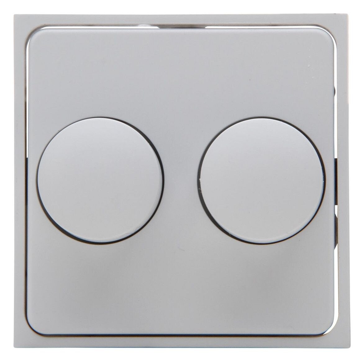 Kopp Kopp 492834185 ATHENIS-Abdeckung für Doppeldimmer Farbe:grau matt
