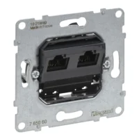 Legrand 765060 SEANO Einsatz Datendose 2xRJ45 Kategorie5e UTP ungeschirmt