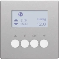 Berker Funk-Jalousie-Schaltuhr KNX alu/lackiert 85745124
