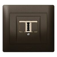 Legrand 771242 Abdeckung TAE Galea dark bronze
