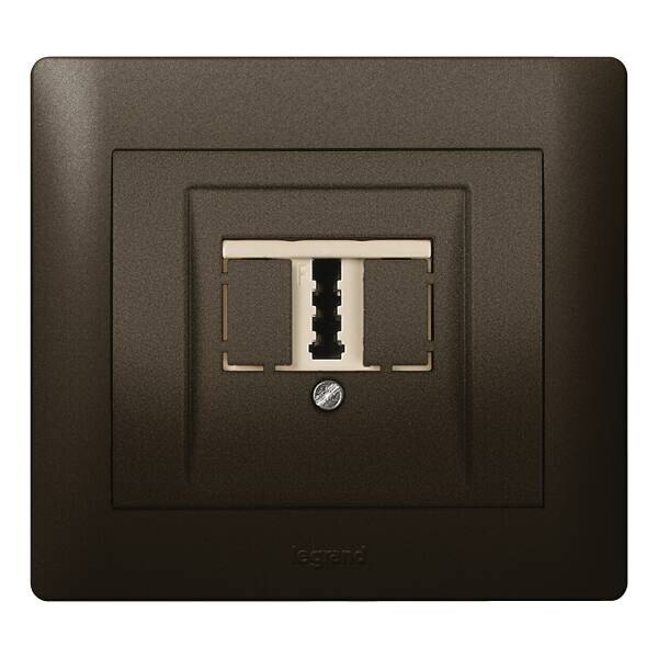 Legrand Legrand 771242 Abdeckung TAE Galea dark bronze