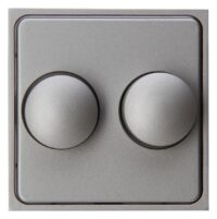 Kopp 492847006 HK07-Abdeckung Doppeldimmer Farbe:stahl