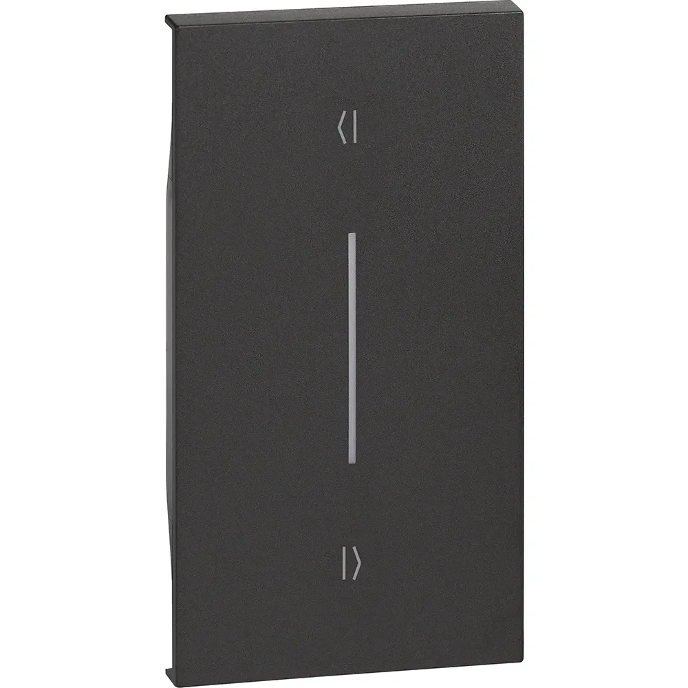 Legrand BTicino KG05M2V LivingNow 2M Tasten- abdeckung Auf-Ab für vertikale Inst. Black