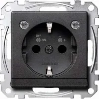Merten SCHUKO-Steckdose anth Lichtausl.LED-Bel. MEG2304-0414
