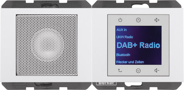 Berker Berker 29807009 Radio Touch mit Lautsprecher DAB+K.x pws glänzend