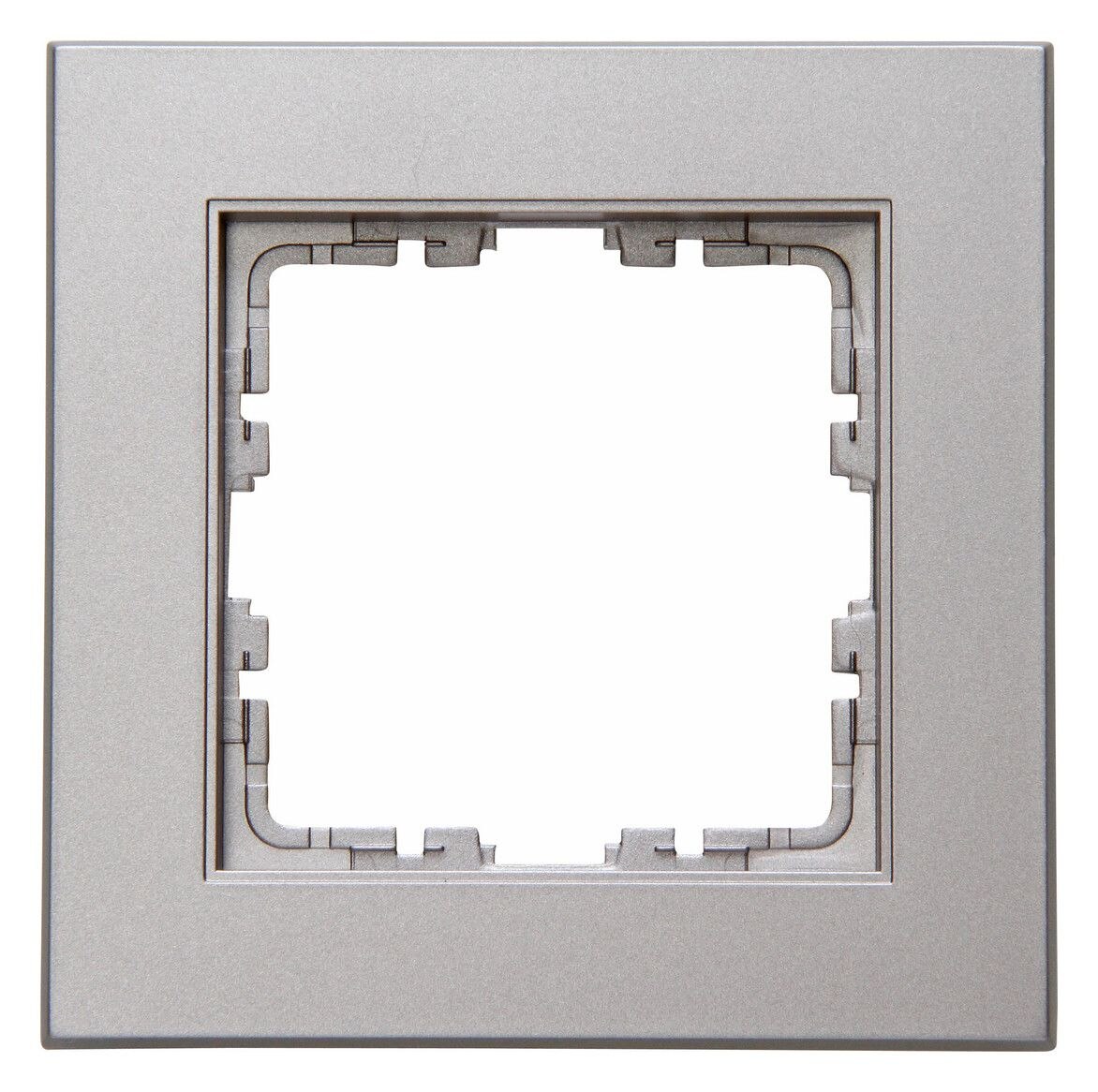 Kopp Kopp 406847007 HK07 PURE Abdeckrahmen 1-fach stahlfarben