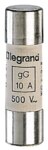 Legrand 014310 Zylindersicherung gG 10A 14x51 trägflink 500VAC 100kA ohne Schlagb.