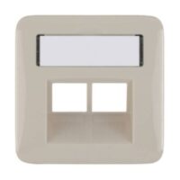 Legrand 776658 Abdeckung RJ45 C5 Kategorie6 Beschriftungsträger Creo mandelweiß
