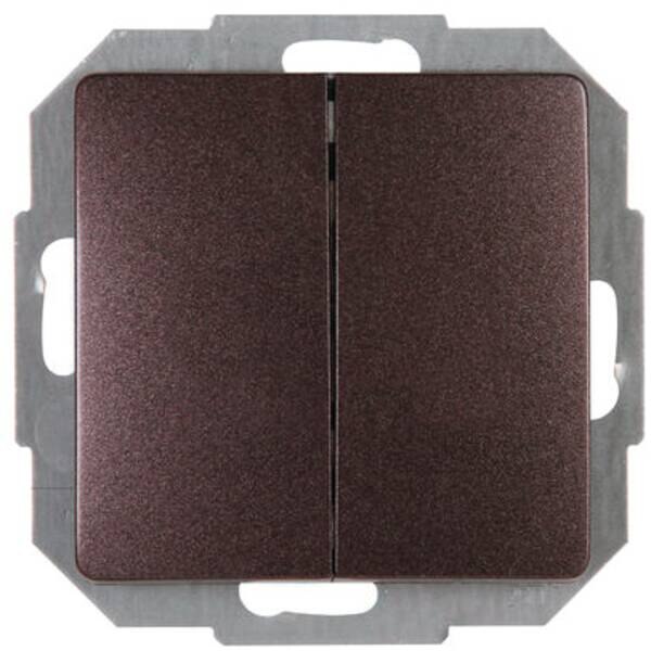 Kopp Kopp 650526060 Serienschalter 10AX 205V Paris palisander-braun