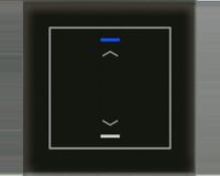 MDT Tastsensor KNX Unterputz schwarz glänzend 1-fach 2pkt BE-GTL10S.A1S