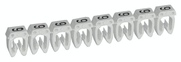 Legrand Legrand 038239 Kennzeichnungssystem CAB3 4-6qmm Ziffer:9 weiß