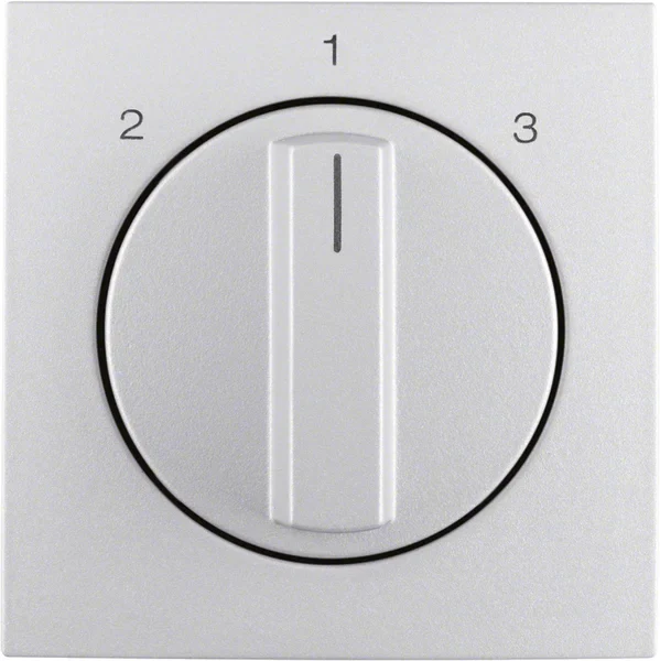 Berker Berker Zentralstück mit Drehknopf 3S B.7 aluminium 1084140400