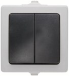 Kopp 565556008 AP-FR Seriens.10AX 250V IP44 Nautic grau