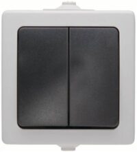 Kopp 565556008 AP-FR Seriens.10AX 250V IP44 Nautic grau