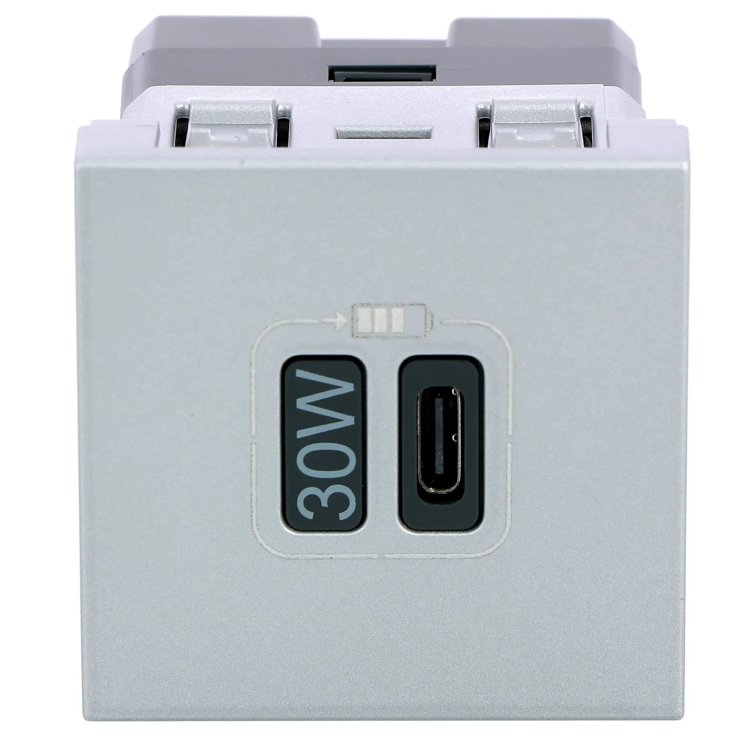 Legrand Legrand 079385L USB Typ-C Ladesteckdose 2-modulig 30W Mosaic Aluminium