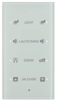 Berker 75144930 Glas-Sensor 4-fach Komfort TS konfiguriert polarweiß