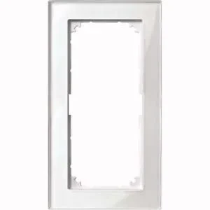 Merten Merten Rahmen Glas 2 fach bril/weiß ohne Mittelsteg 487819