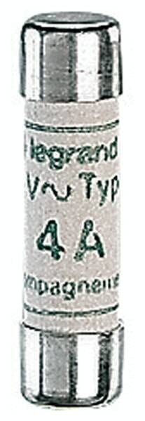 Legrand 012004 Zylindersicherung aM 4A 8,5x31,5 träge 400VAC 20kA ohne Kennmelder