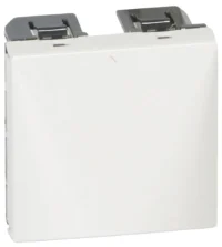 Legrand 277550L Kabelauslass 2-modulig ohne Klemmen mit Zugentl. Mosaic ultraweiß