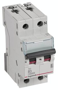 Legrand 404093 TX3 LS-Schalter B 3A 1-polig+N 10kA 230VAC 2TE
