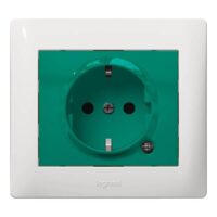 Legrand 771044 Steckdose (SK) Berührungsschutz beleuchtet Galea grün