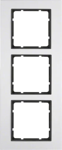 Berker Rahmen Aluminium/anthrazit 3-fach 10136904
