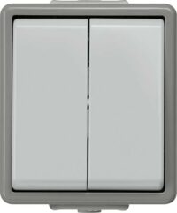 Siemens 5TA4708 DELTA fläche IP44 Aufputz Doppel-Wechselschalter 10A 250V 66x75mm