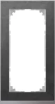 Merten Decor-Rahmen 2-fach Schiefer/aluminium MEG4025-3669