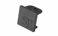 SG LEUCHTEN Endkappe schwarz Kunststoff L24mm H15mm 003091