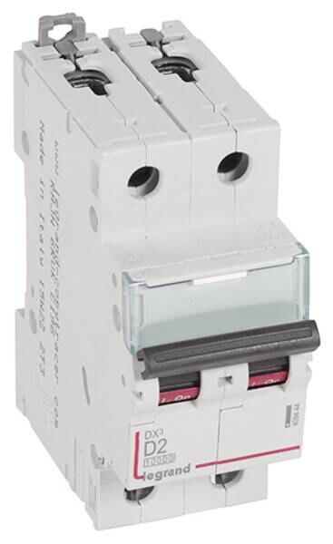 Legrand Legrand 409444 DX3 LS-Schalter D 2A 2-polig 10kA 400VAC 2TE