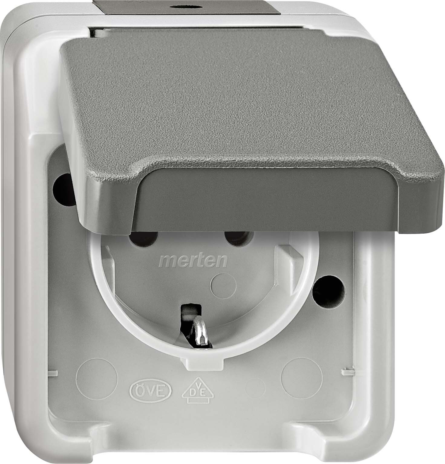 Merten Merten SCHUKO-Steckdose lichtgrau MEG2301-8029