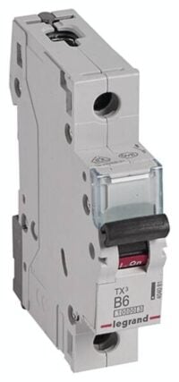 Legrand 404081 TX3 LS-Schalter B 6A 1-polig 10kA 230/400VAC 1TE
