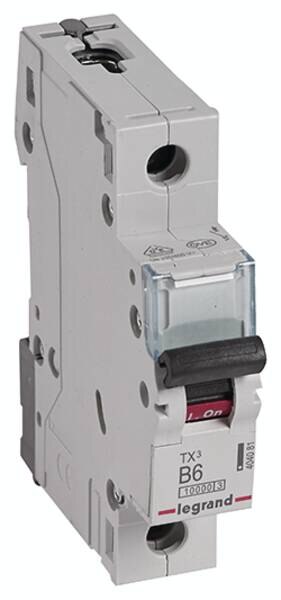 Legrand Legrand 404081 TX3 LS-Schalter B 6A 1-polig 10kA 230/400VAC 1TE