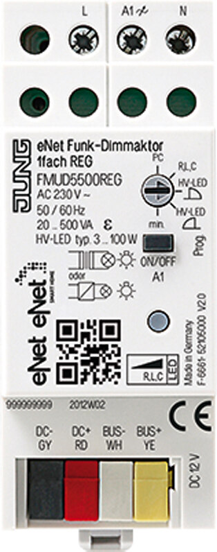 Jung Jung FMUD5500REG Funk-LED Dimmer Universal 1-Kanal