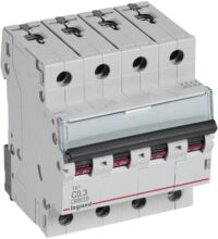 Legrand 403552 TX3 LS-Schalter C 0,3A 4-polig 6kA 400VAC 4TE