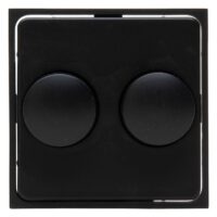 Kopp 492850006 HK07-Abdeckung Doppeldimmer Farbe:schwarz matt