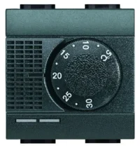 BTicino L4441 elektronisch Raumthermostat 5-30°C Anthrazit